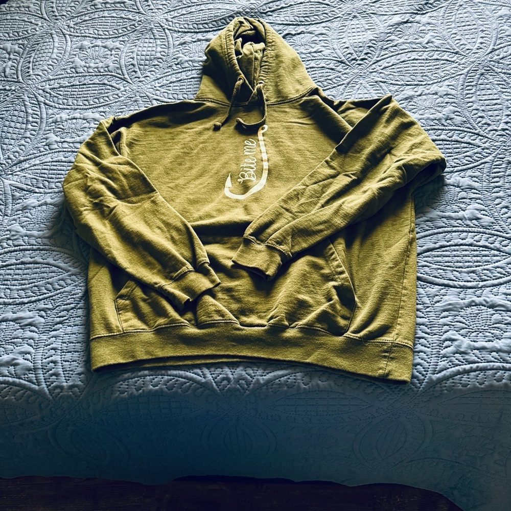 Army Green “Bite Me”  Hoodie